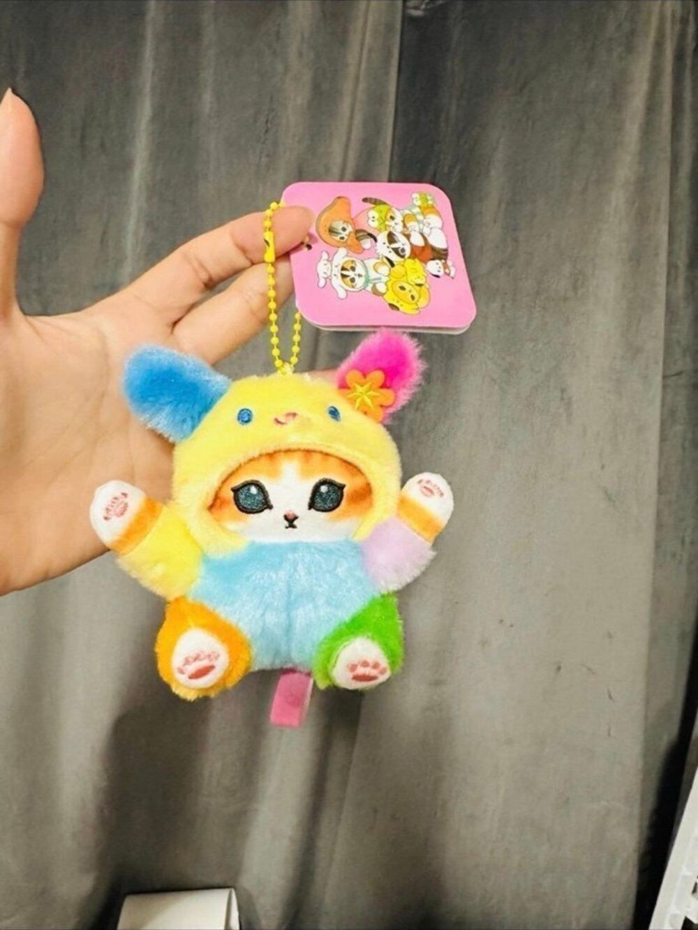 Mofusand X Usahana plush keychain